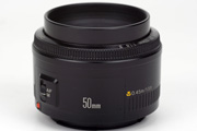Canon EF 50mm F1.8 II Side View Fully Extended