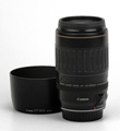 Canon EF 70-210mm F3.5-4.5 USM Side View & Lens Hood ET-65II
