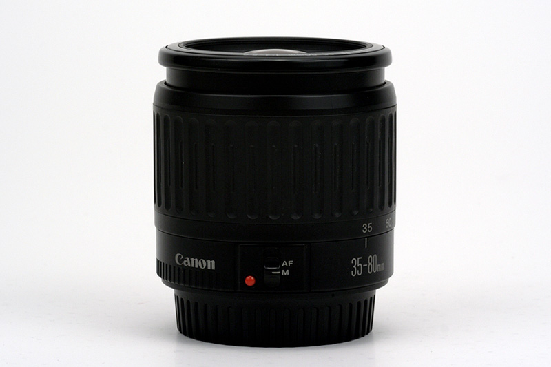 Canon EF 35-80mm F4.0-5.6 Side View showing zoom extension and type of focus ring