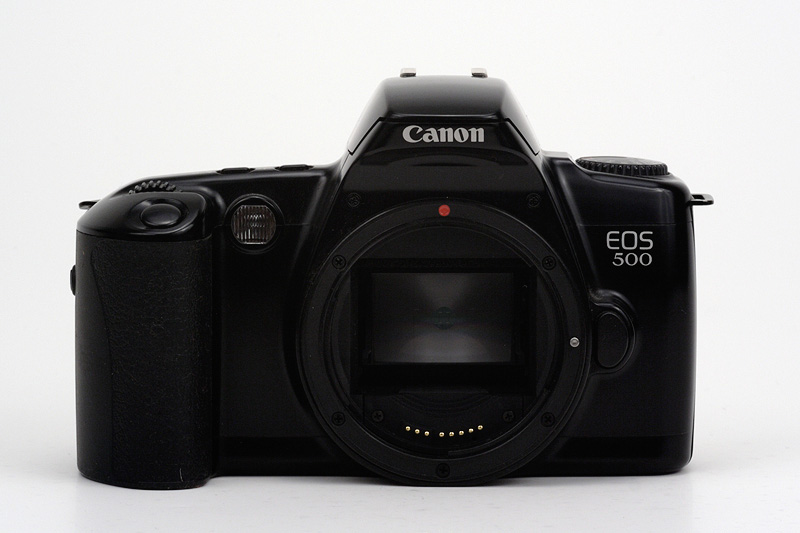 Front view of the Canon EOS 500