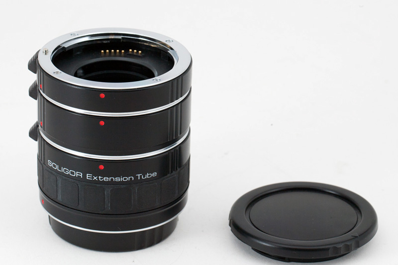 Soligor Extension Tube Set for Canon EOS - Inscriptions