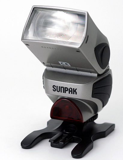 Sunpak PZ40X for Canon EOS Front View showing head movement capabilities