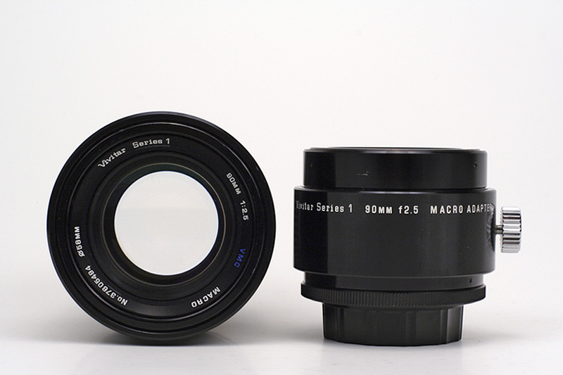 Vivitar MF 90mm F2.5 VMC Macro Series 1 Model Name Inscriptions